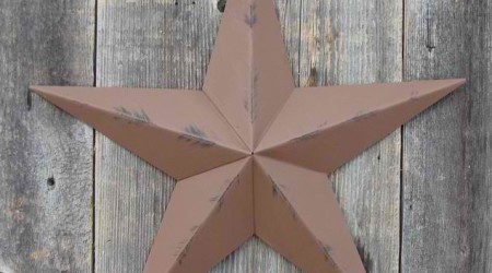 browm barn star rustic finish