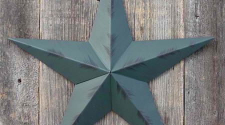 green barn star rustic finish