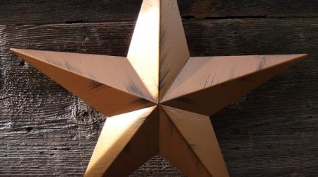 antique bronze barn star rustic finish