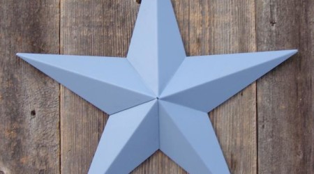 solid country blue amish made barn star