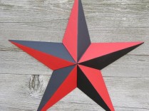 24 Inch Nautical Barn Star – Painted Nautical Star on Galvanized Heavy Duty Metal