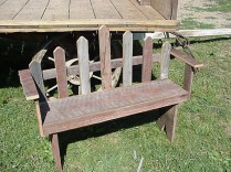 Amish Country Collectible Handmade 3 Foot Barn Wood Bench (Pick-Up-Only)