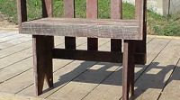 Barnwood Bench With Back