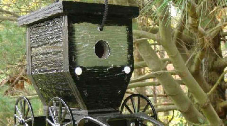 Amish Crafted Buggy Bird House 