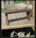 Rustic 3 foot Barnwood Bench