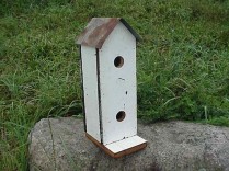 Amish Handmade 2 family Verticle Birdhouse