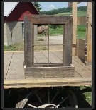 Amish Handmade Barn Wood Window Frame Flower Box Planter