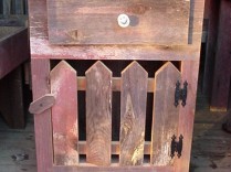 Reclaimed Barn Wood Cabinet With Drawer