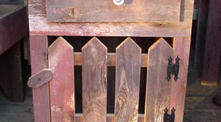 Barn Wood Cabinet With Drawer