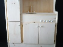 Child Play – Unfinished Pine Child’s Play Kitchen – PICK UP ONLY