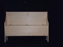 Home Decor – Unfinished Pine Shaker Bench with Storage – PICK UP ONLY