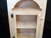 Home Decor – Unfinished Pine Chicken Wire Farmhouse Cabinet