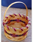 Amish Handmade Rustic Round Candy Basket