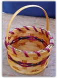 Amish Handmade Rustic Round Candy Basket