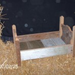 Doll Furniture – Barnwood Doll Bed – 20 Inches