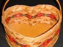 Large Heart Basket w/Handle