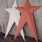 23″ x 39″ Painted(Solid) Primitive Tin Star