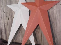 23″ x 39″ Painted (Rustic) Primitive Tin Star