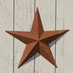 7″ Rusty Pressed Tin Star