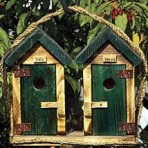 His and Hers Outhouse Birdhouse – Large