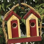 His and Hers Outhouse Birdhouses – Small