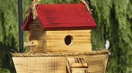 rustic noahs ark birdhouse