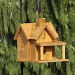 Birdhouse W/ Porch & Chimney