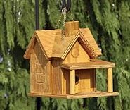 Birdhouse W/ Porch & Chimney