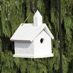 Painted Church Birdhouse