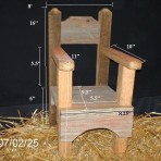 Doll Furniture – Barnwood Doll Chair