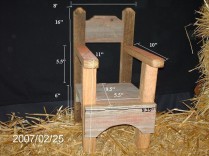 Doll Furniture – Barnwood Doll Chair