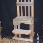 Doll Furniture – Barnwood Doll High Chair