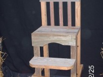 Doll Furniture – Barnwood Doll High Chair