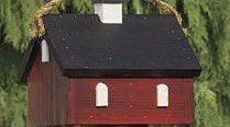 red barn bird house