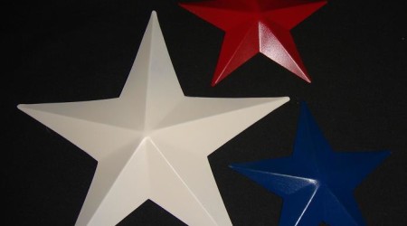 painted pressed barn stars