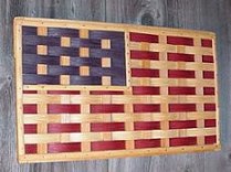 Basket – Wall Hanging – American Flag